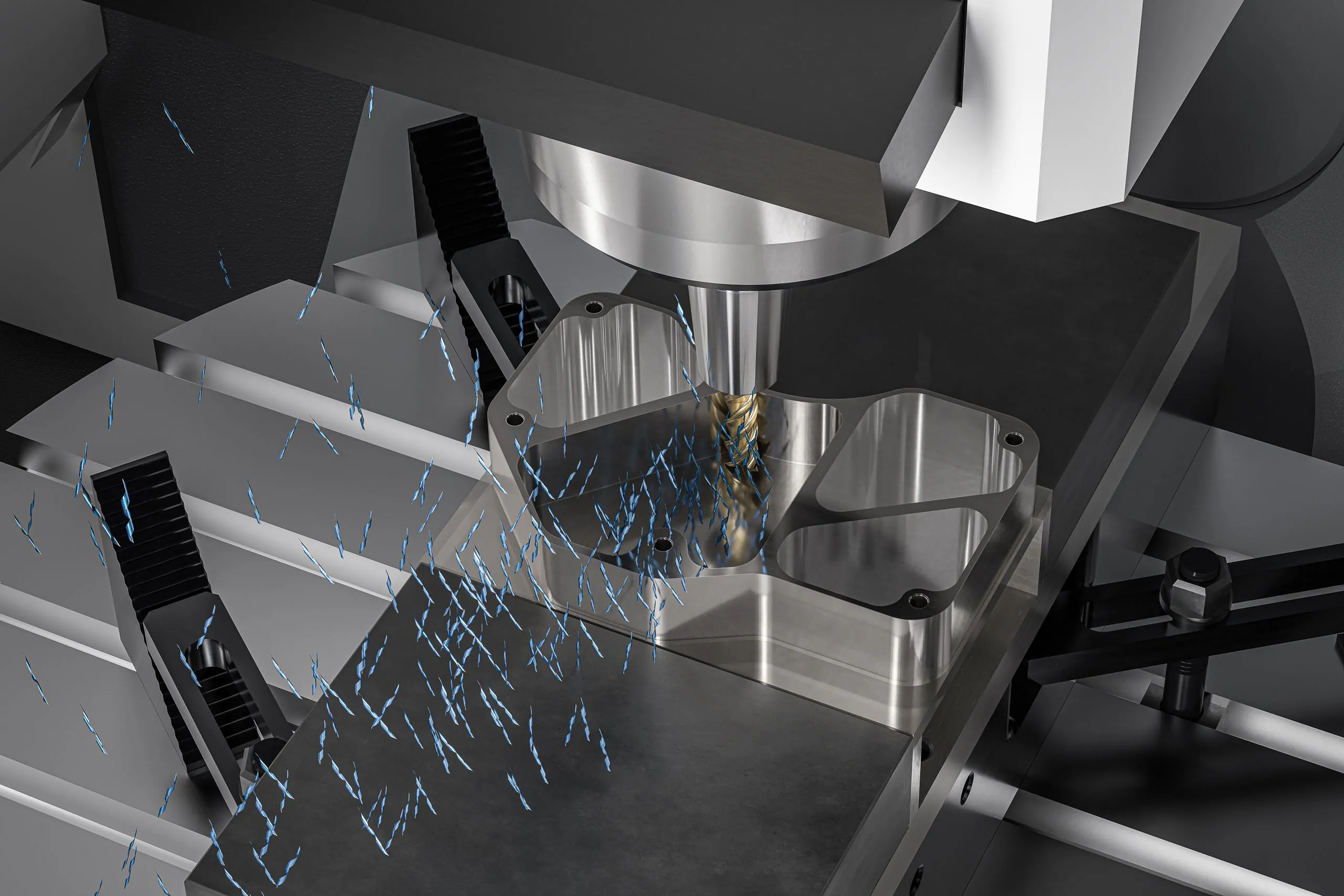 Desbaste iMachining 2D en cavidades con carga constante